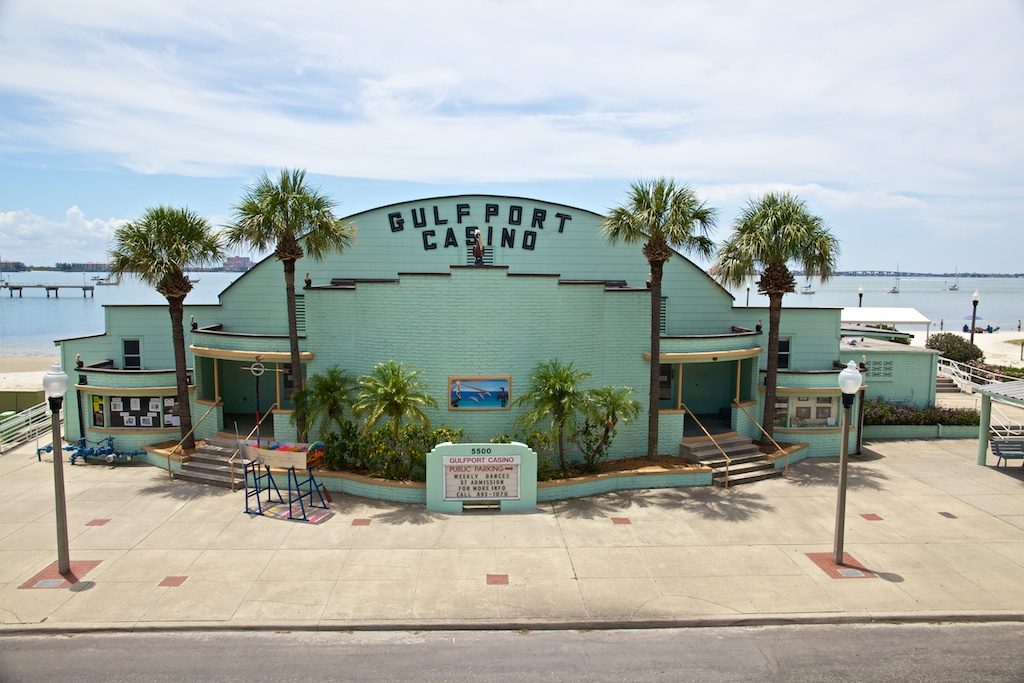 The historic Gulfport Casino community hall, built 1930, in Gulfport, Florida