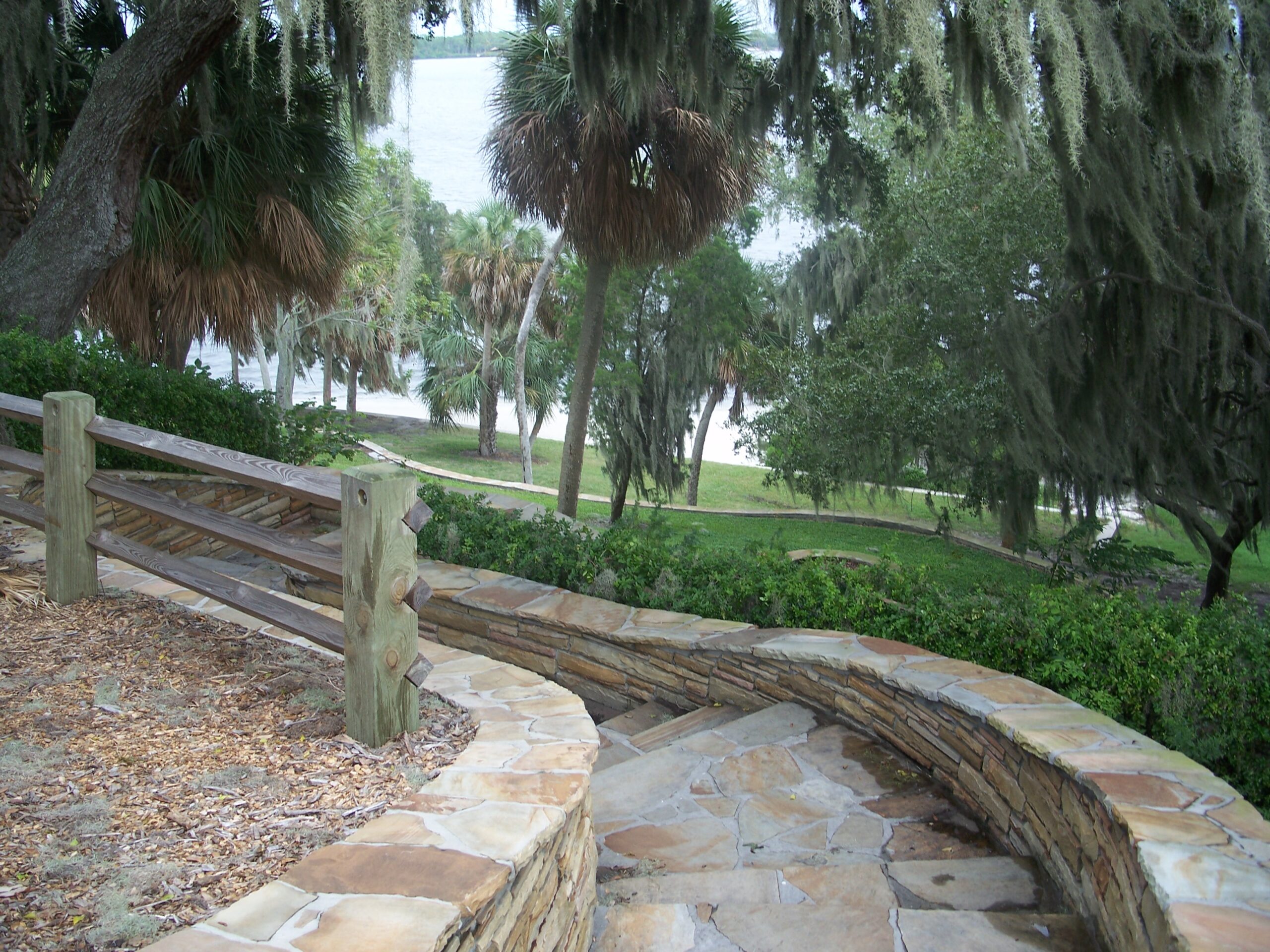 Overhead view of the Safety Harbor archaeological site, Florida