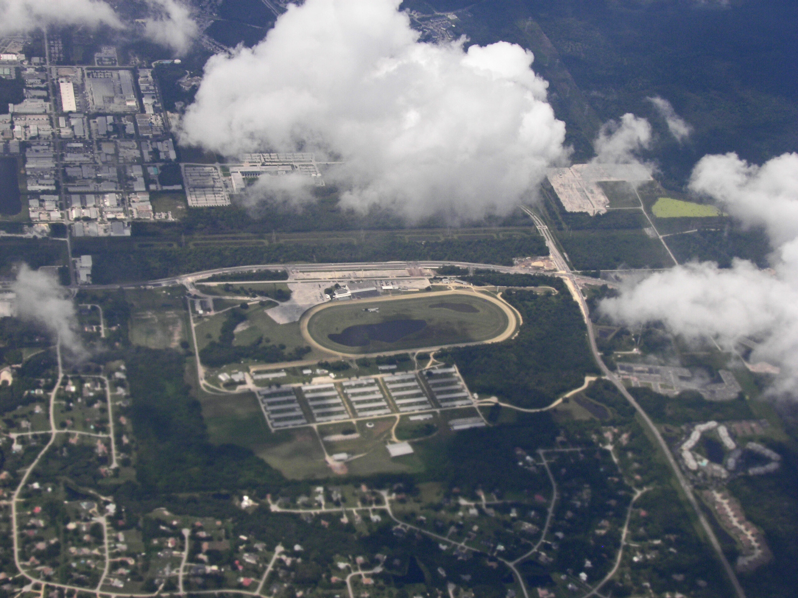 Tampa Bay Downs racetrack, photographed by Wknight94