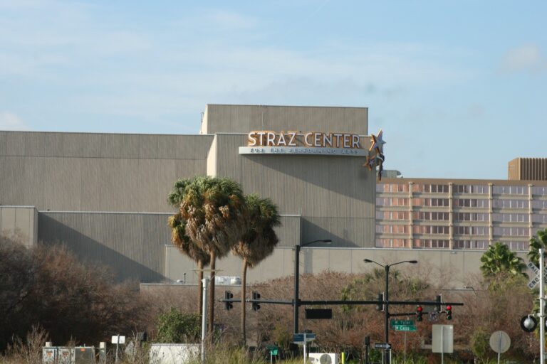 The Straz Center for the Performing Arts building exterior in Tampa, Florida